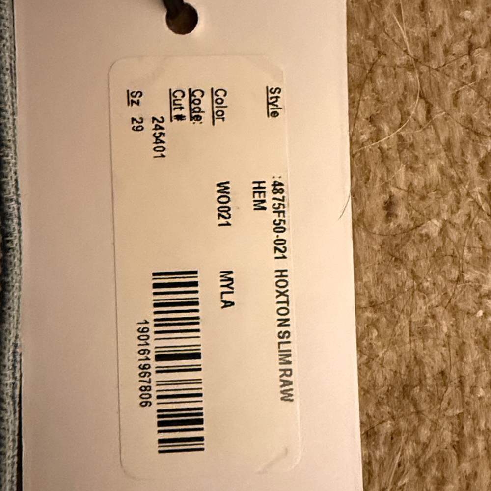 NWT Paige denim stretch slim 
size 29 with 27” inseam - Picture 5 of 6